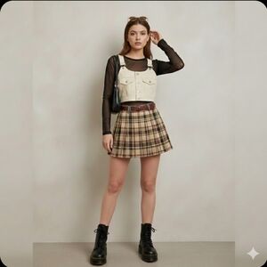 Vintage Bongo by Gene Montesano Denim Crop Top Overall Style – Made in USA (M)